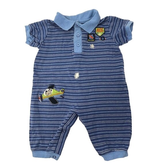 Baby Boy's - Bibbed Shorts & Shirt, Romper, Shorts & Body‎ Suit - Size 3-6 M - Picture 5 of 13
